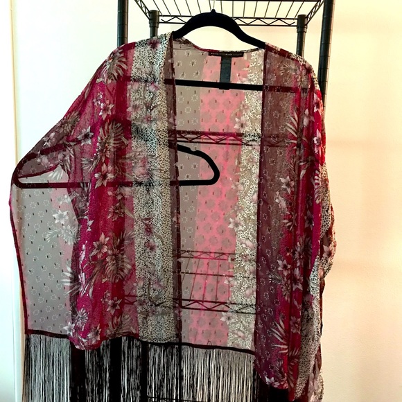 White House Black Market Boho Kimono - Picture 1 of 3